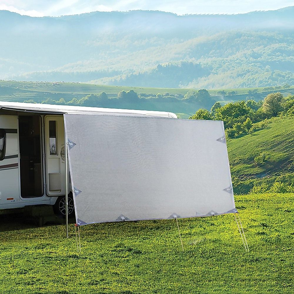 Caravan Privacy Screen – 3.7x1.8m Side Screen for Roll-Out Awnings