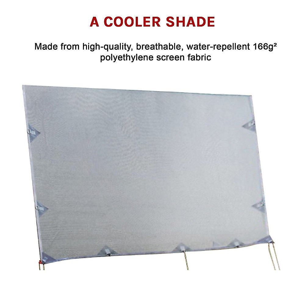 Caravan Privacy Screen – 3.7x1.8m Side Screen for Roll-Out Awnings