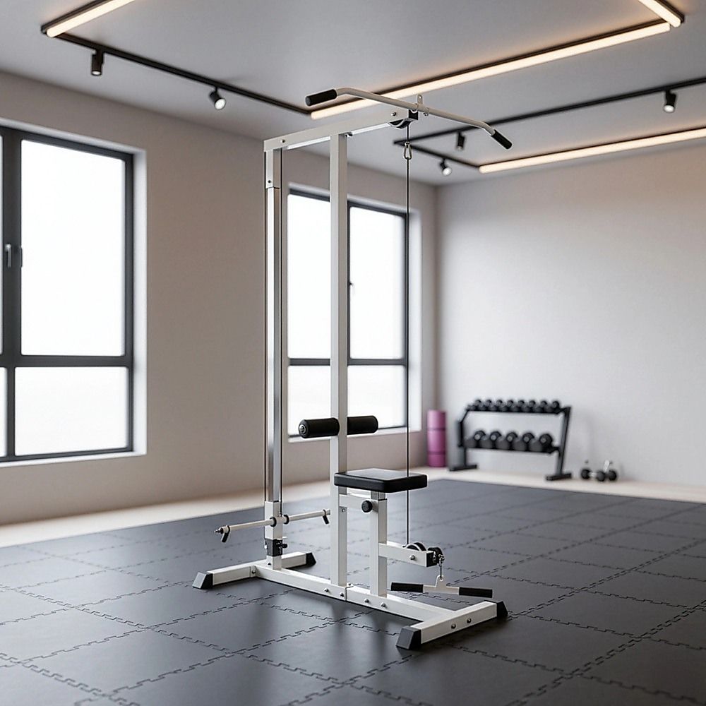 Home Fitness Multi Gym Lat Pull Down Workout Machine Bench Exercise