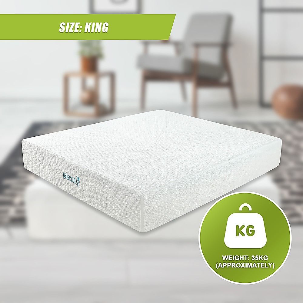 King 30cm Green Tea Memory Foam Mattress – Cooling Comfort with CertiPUR-US® Certified Foam