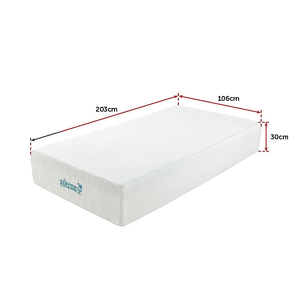 King Single 30cm Green Tea Memory Foam Mattress – Cooling Comfort with CertiPUR-US® Certified Foam