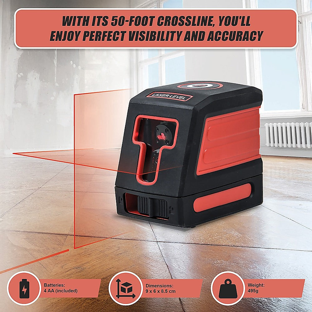 Self Leveling Laser Level 15m Cross Line Line Beam Tool