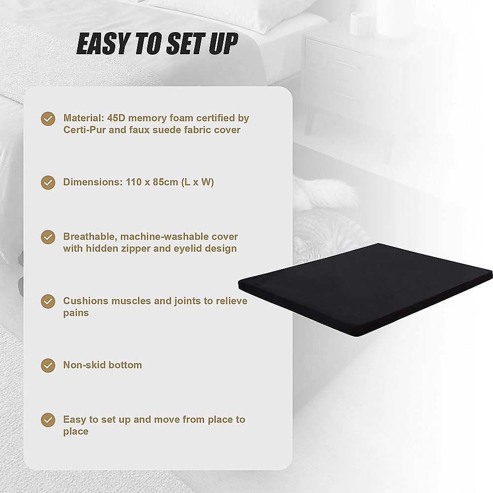 110CM XL Pet Bed Mattress Dog Cat Memory Foam Pad Mat Cushion