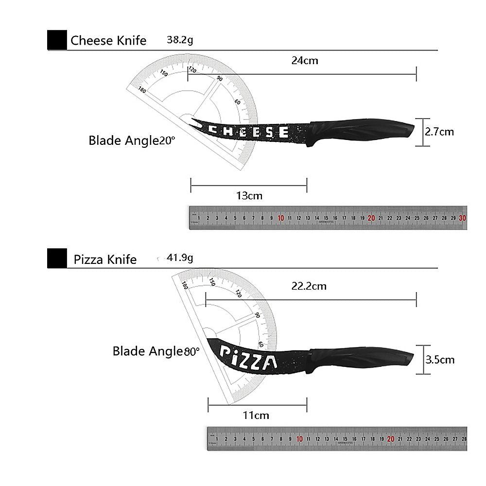 Kitchen 17 Piece Knife Set with Block and Sharpener Chef Knives