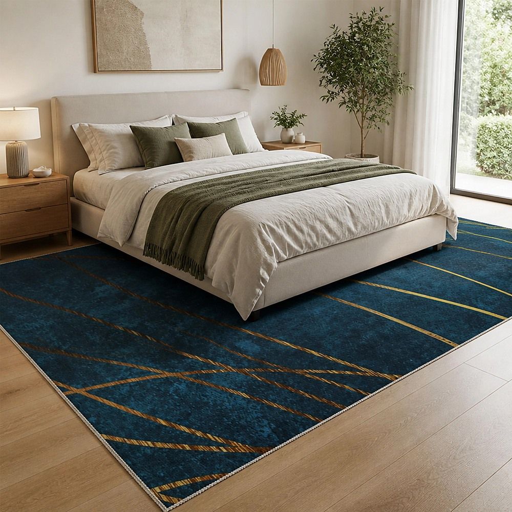 Large Floor Rug – 200x300cm Blue Rug (Teal Style)
