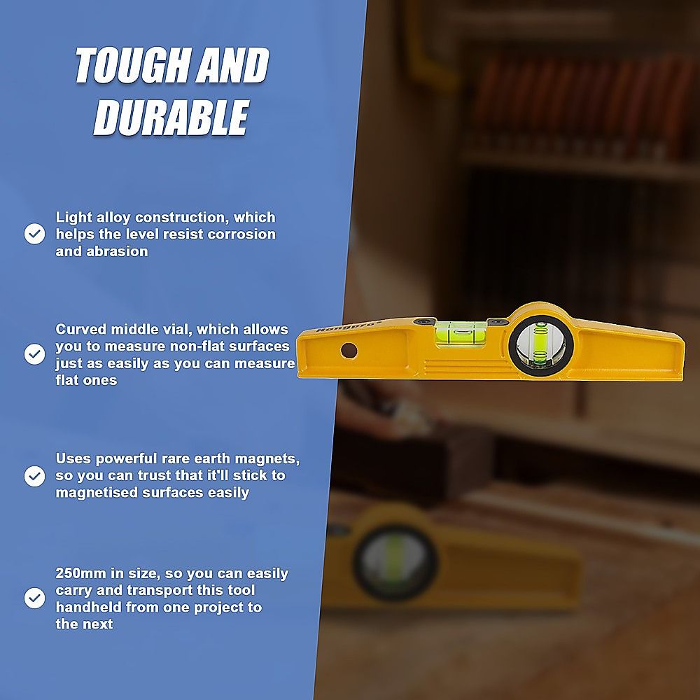 Scaffold Steel Tube Rare Earth Magnet Magnetic Boat Level For Accurate Levelling