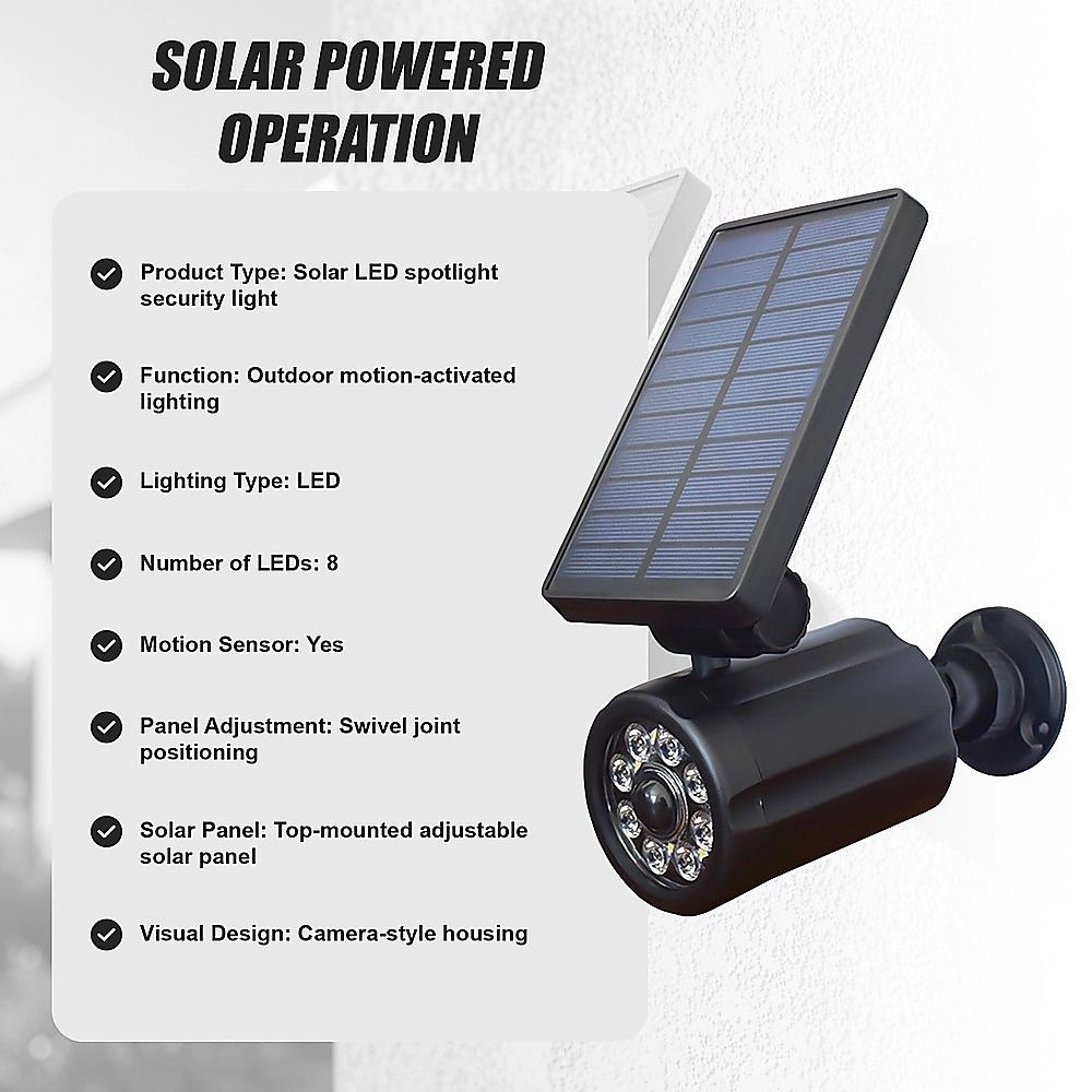 Solar LED Spotlight Motion Activated Security Light