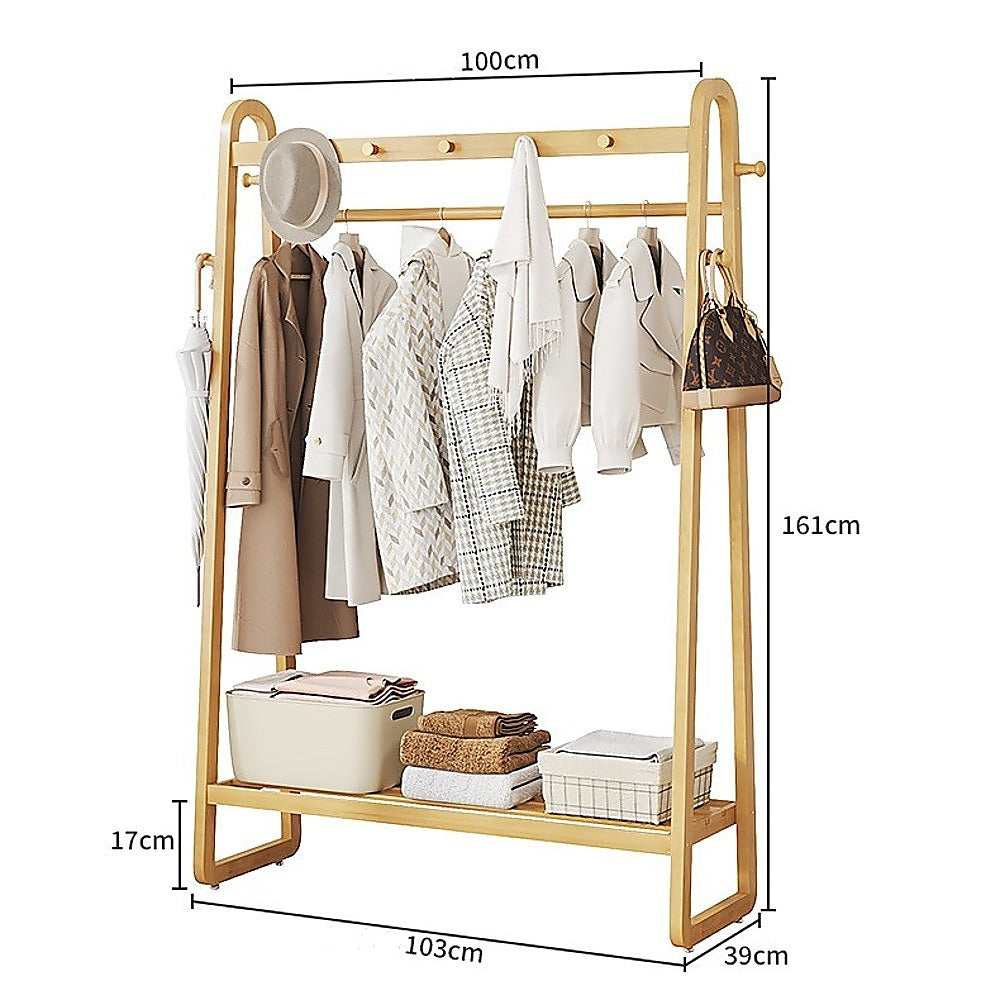 160x100cm Clothes Rack Slim Stylish Space Saving