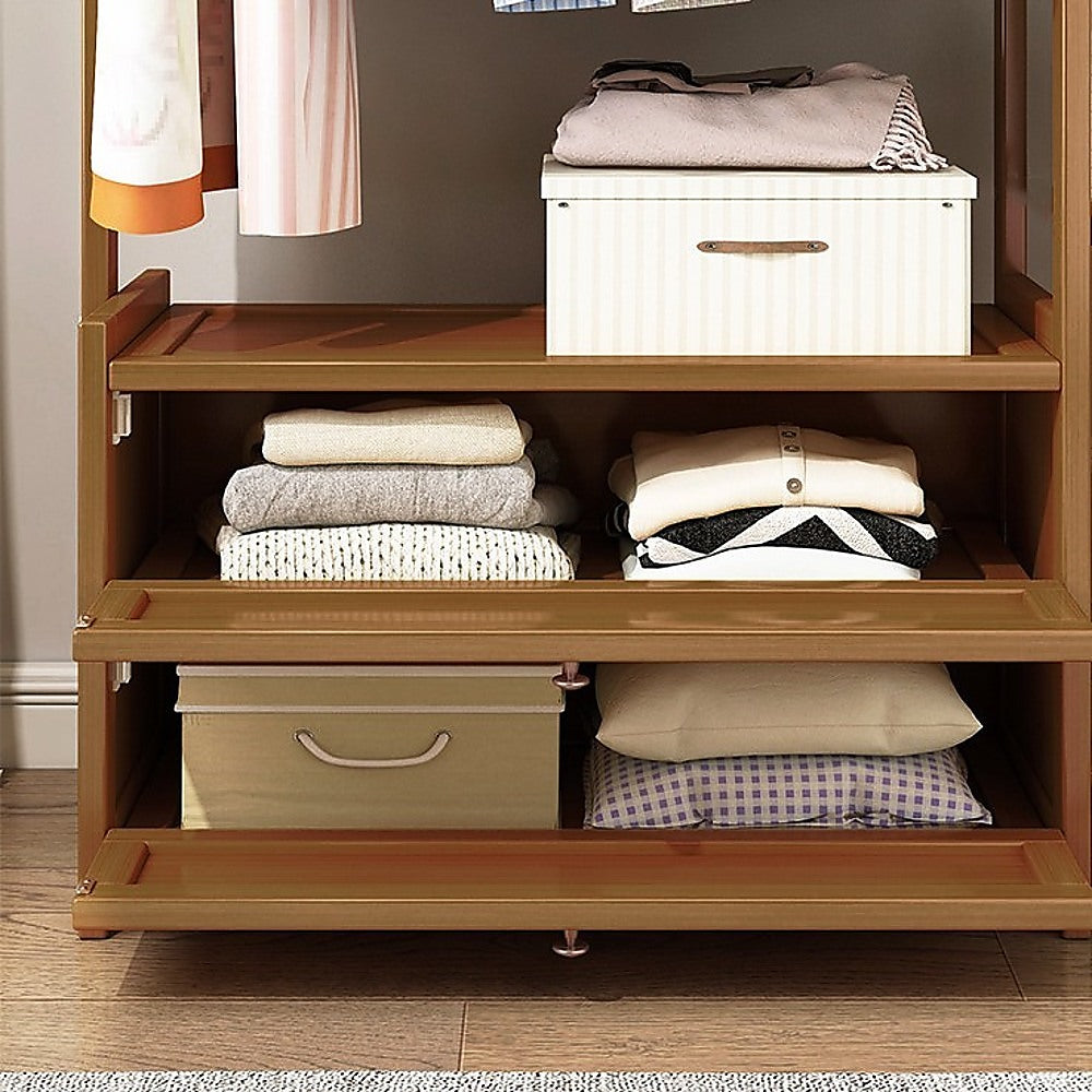 165x70cm Clothes Rack Stand Storage Shelves Modern Coat Tree