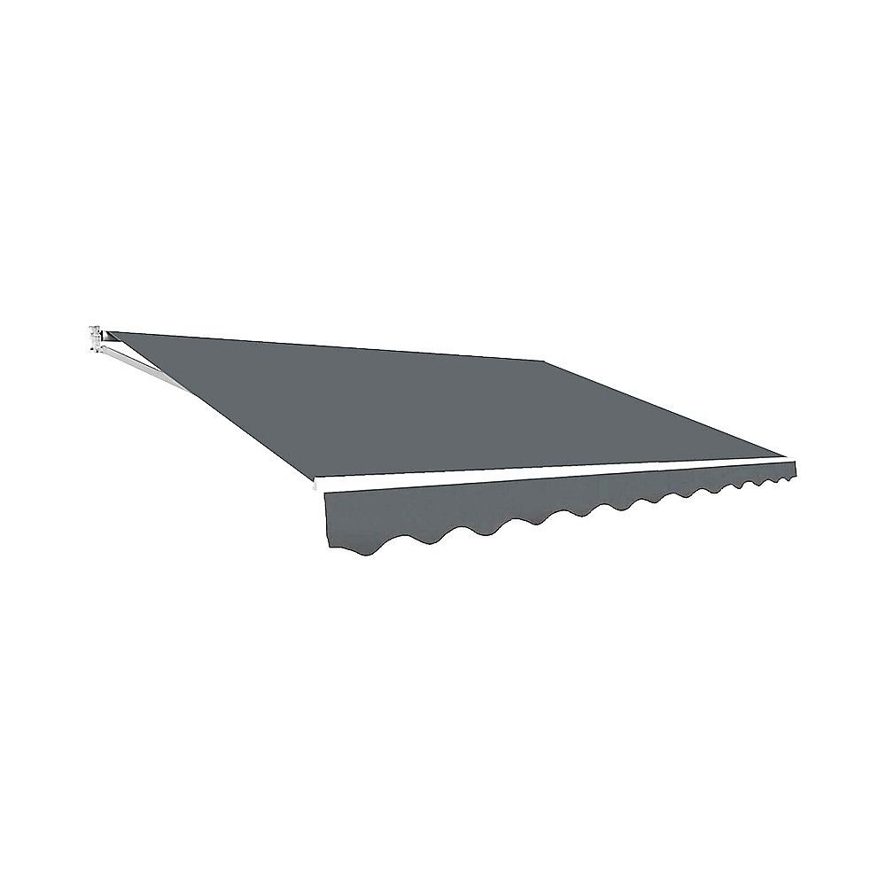 Folding Arm Awning – 3x2.5m Grey Retractable Outdoor Shade