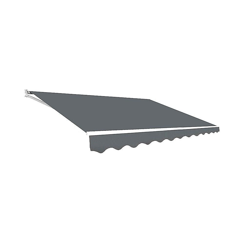 Folding Arm Awning – 4x3m Grey Retractable Outdoor Shade