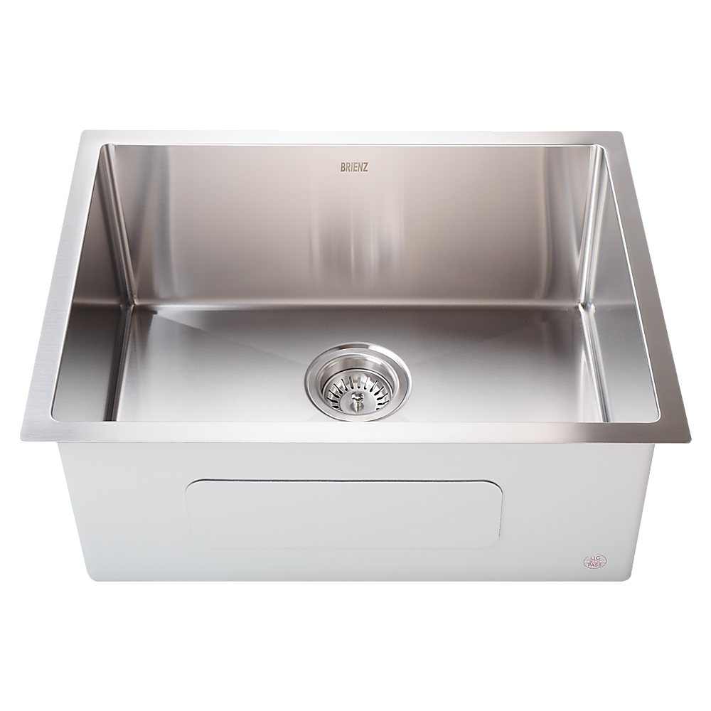 600x450mm Handmade 1.5mm 16 Gauge Stainless Steel Kitchen Laundry Sink with Waste