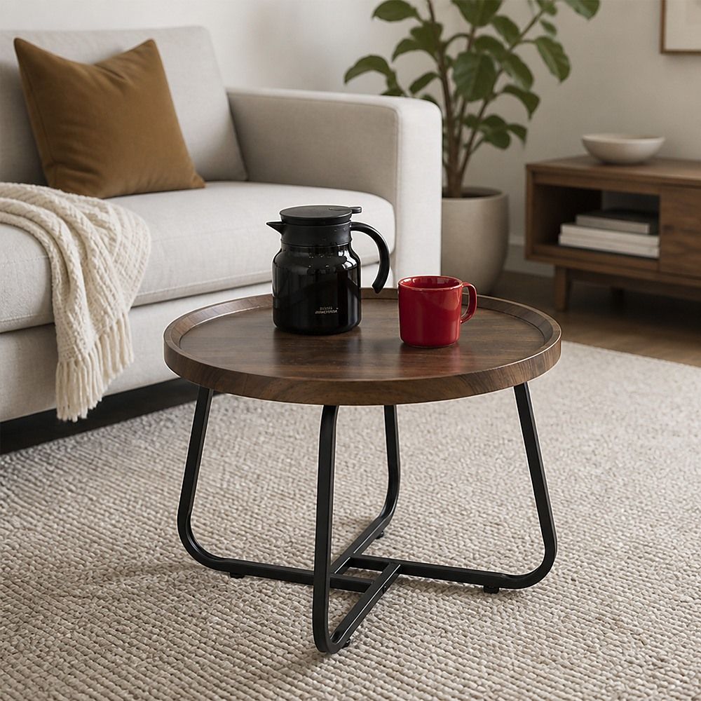 Side Table for Living Room Round Coffee Table