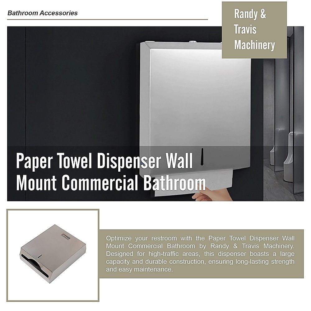 Paper Towel Dispenser Wall Mount Commercial Bathroom