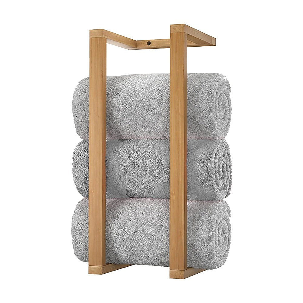 Wall Towel Rack for Rolled Towels Bathroom Storage