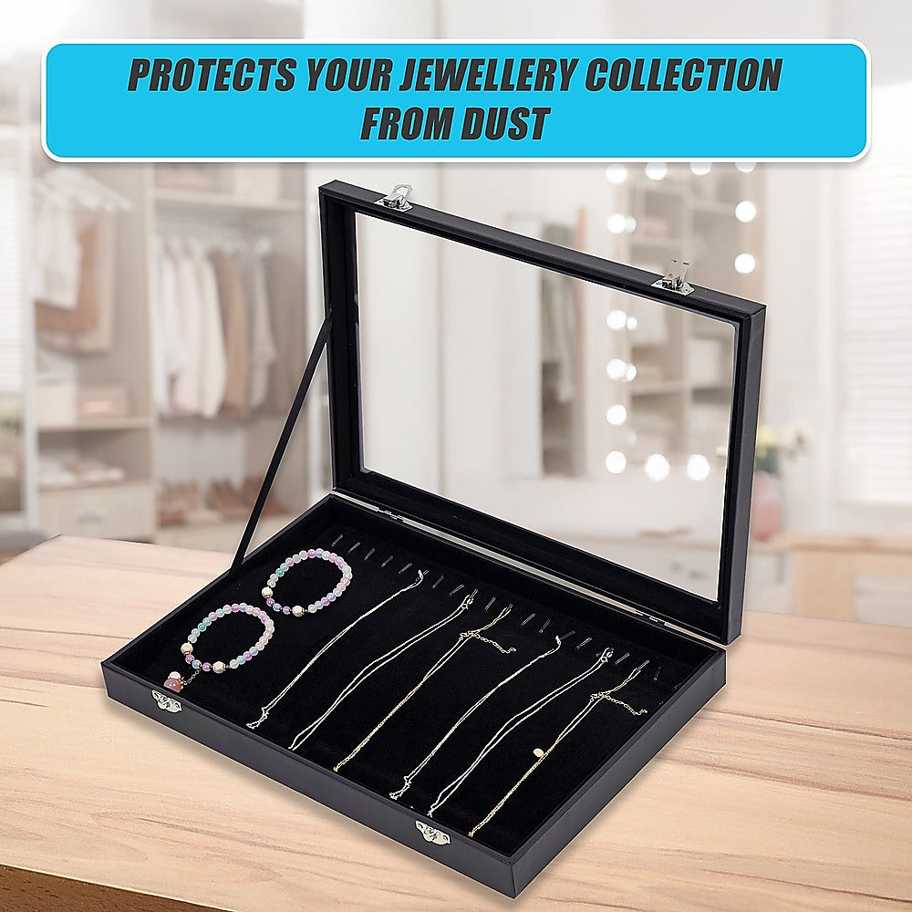 Jewellery Display Box Case for Rings Bracelets Necklaces Retail