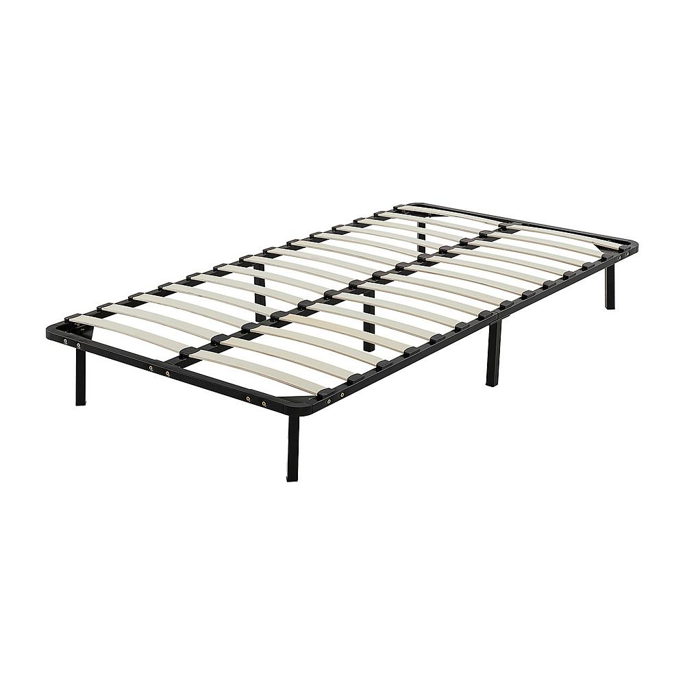 Metal Bed Frame for King Single Mattress – Black Powder-Coated Steel Base