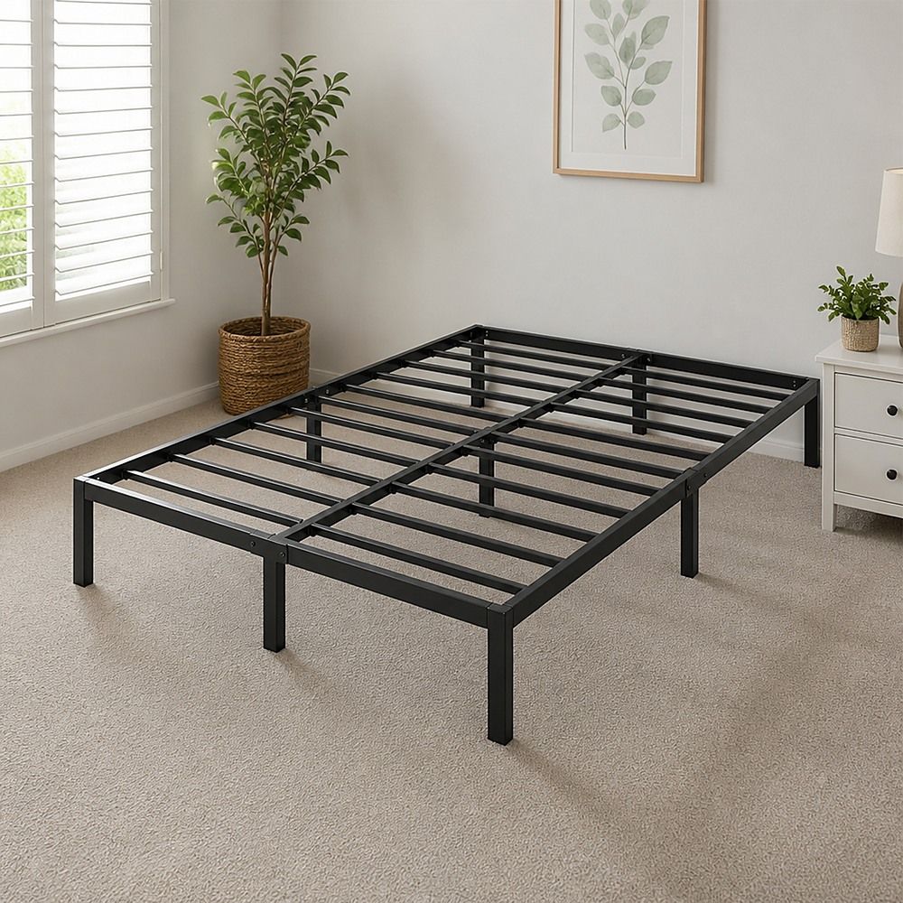 Double Full Metal Bed Frame Base – Sturdy Steel Bed Base for Australian Mattress