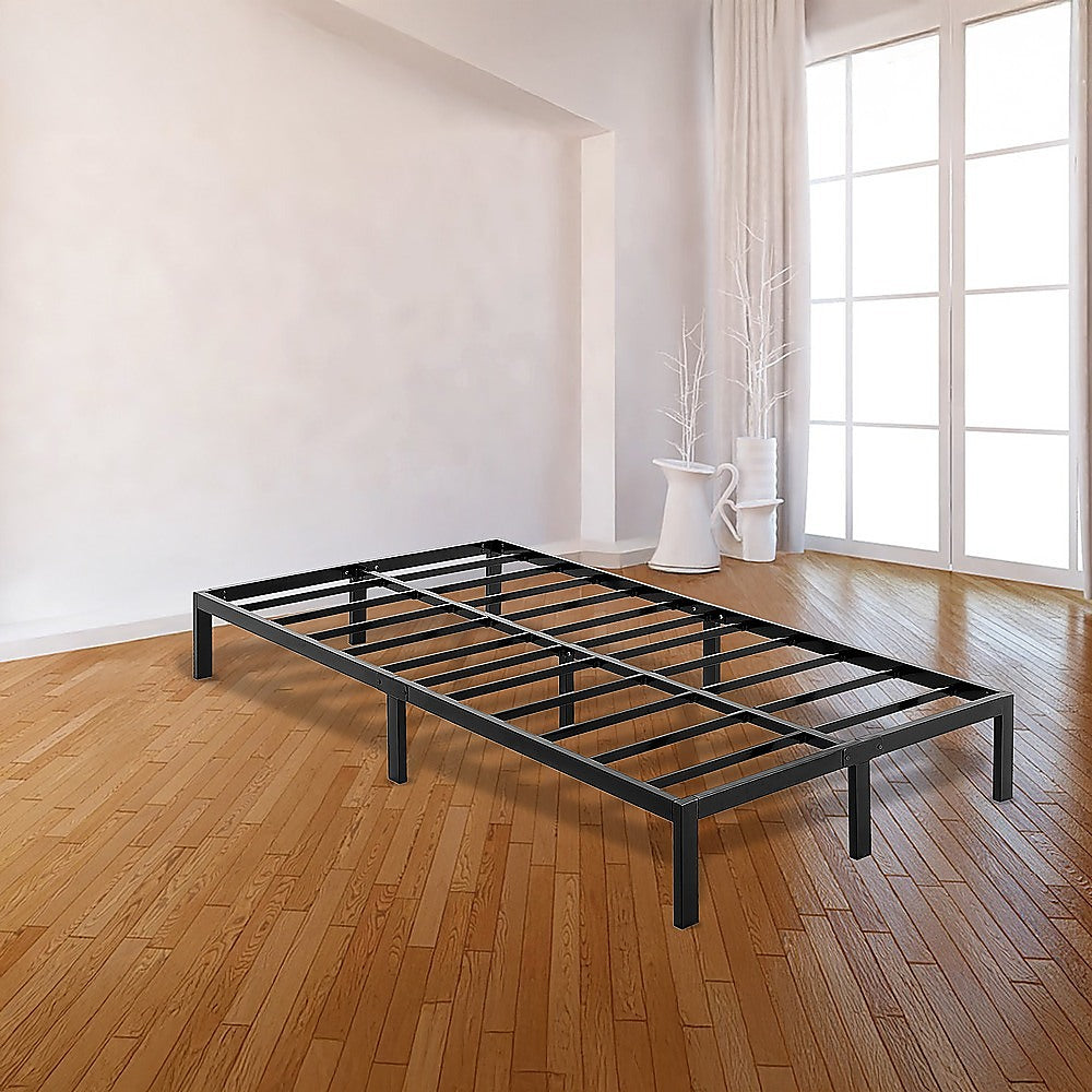 King Single Full Metal Bed Frame Base – Sturdy Steel Bed Base for Australian Mattress