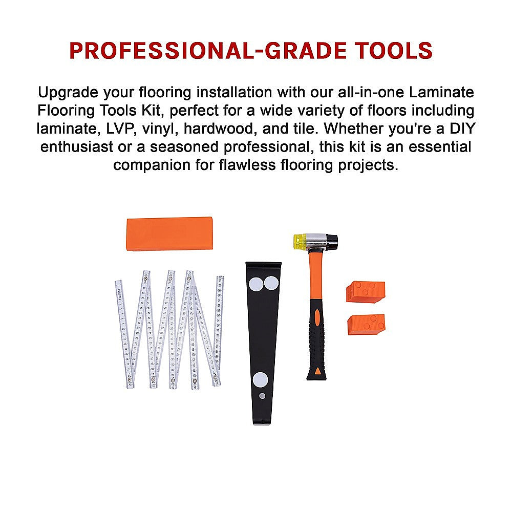 48Pc Laminate Wood Flooring Installation Kit Tapping Block Rubber Mallet