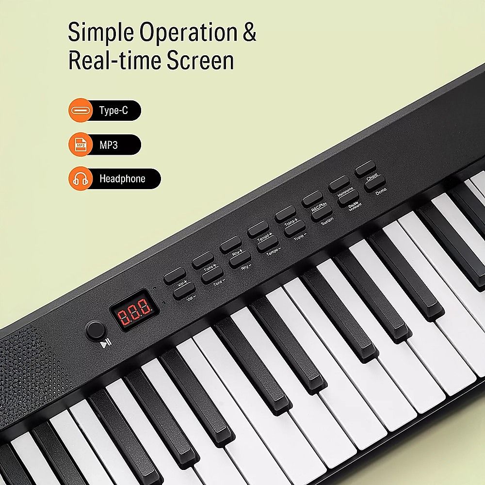 Folding Digital Piano 88 Key Velocity-Sensitive + Carry Case Pedal