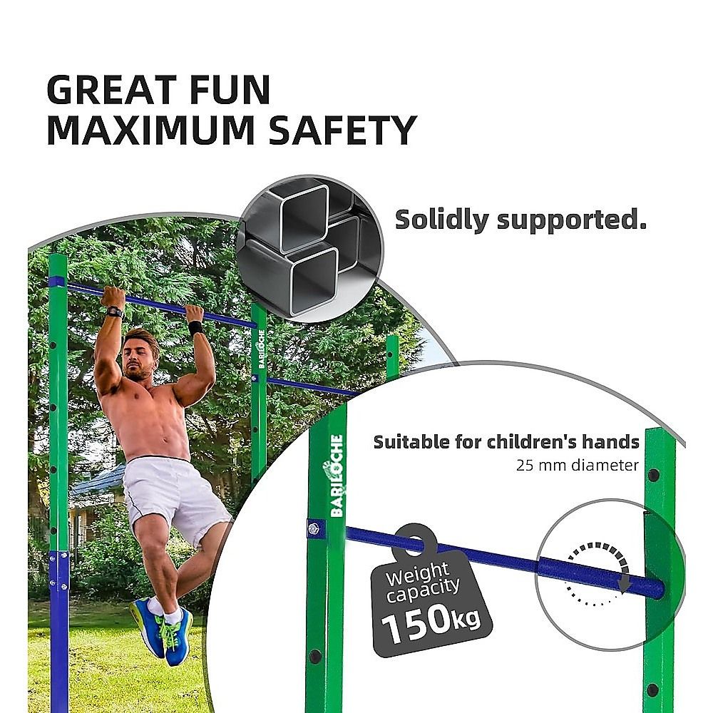 Double Outdoor Pull-Up Bar – Height Adjustable Gymnastics & Fitness Bar