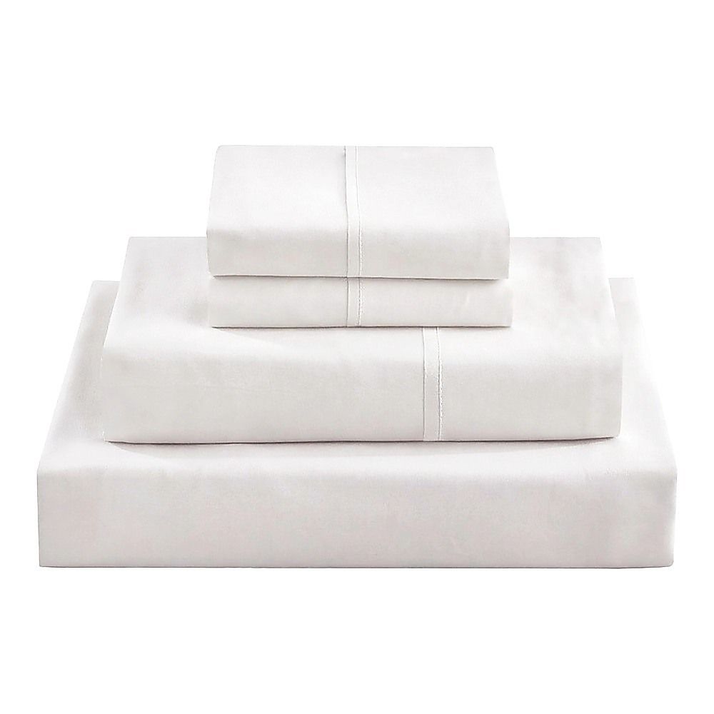 Double Bed Sheet Set – 1800 Series Microfiber, Deep Pocket, Soft & Breathable, White