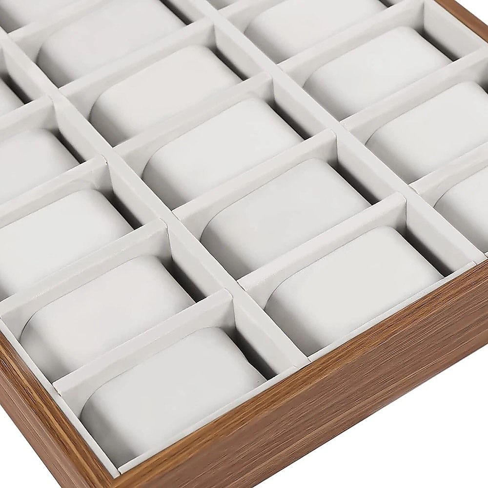 30-Grid Watch & Jewellery Tray Organiser Display Case Holder – Velvet Drawer Insert