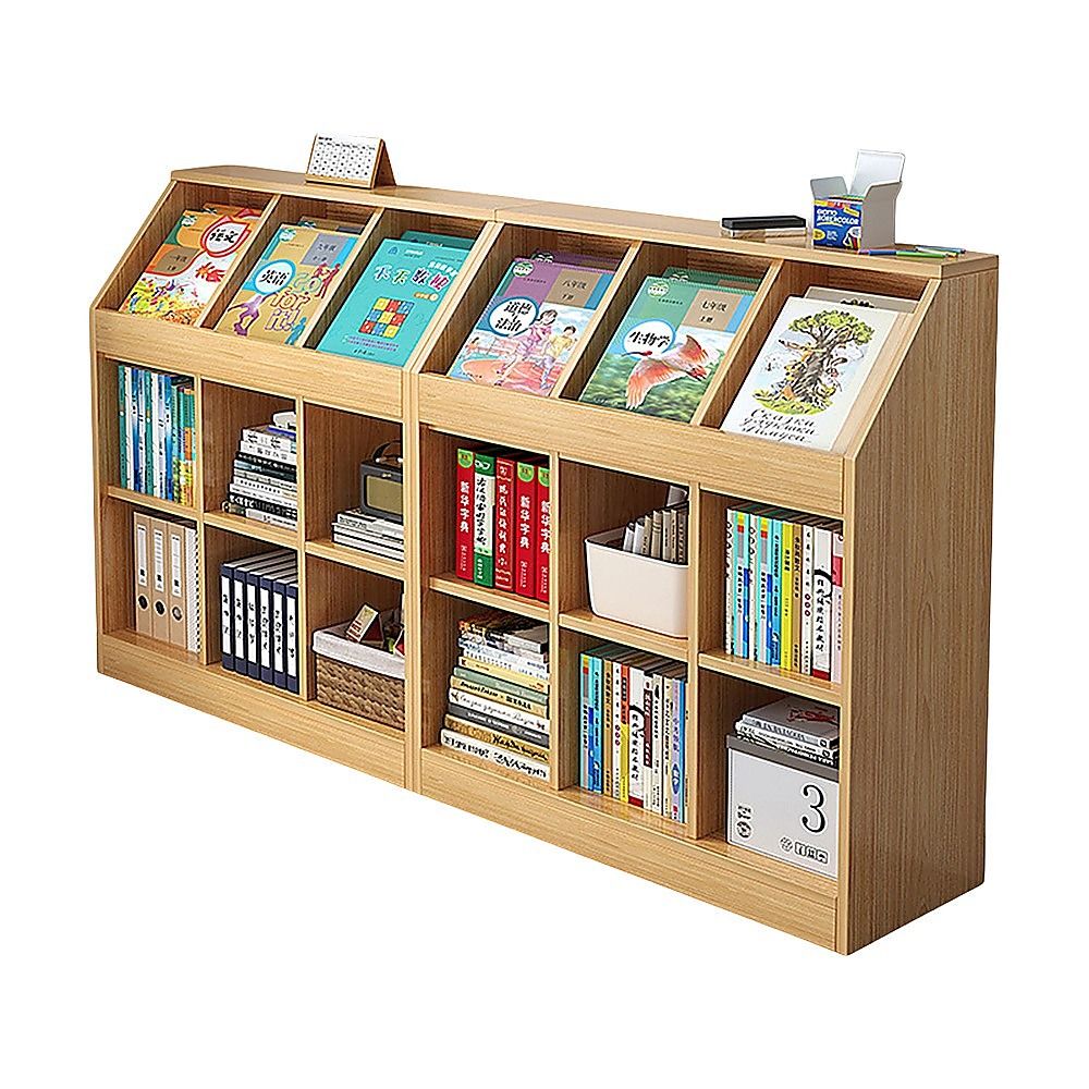 Slanted Top Bookcase Bookshelf Classroom Storage Cabinet