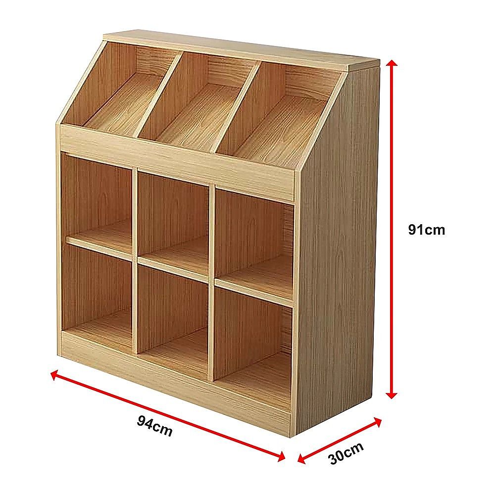 Slanted Top Bookcase Bookshelf Classroom Storage Cabinet