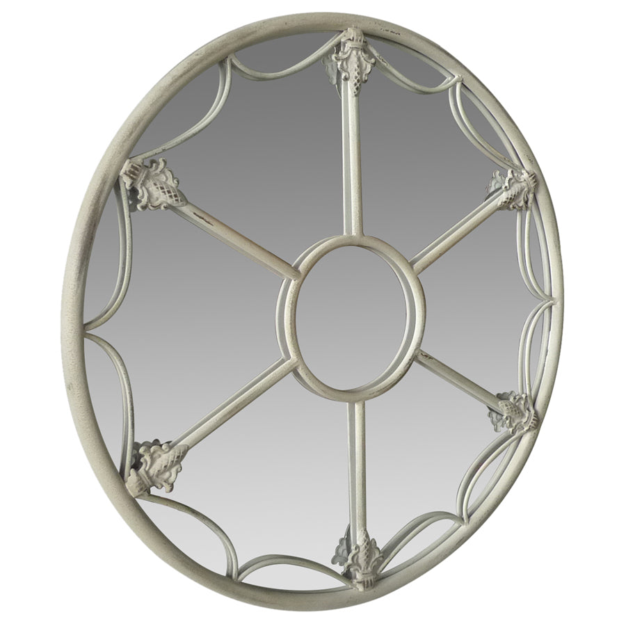 Martinique Fleur Round Wall Mirror 60cm