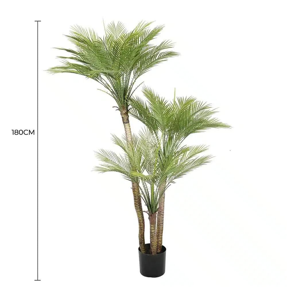 Artificial Parlour Palm Tree 180cm Multi Trunk UV Resistant