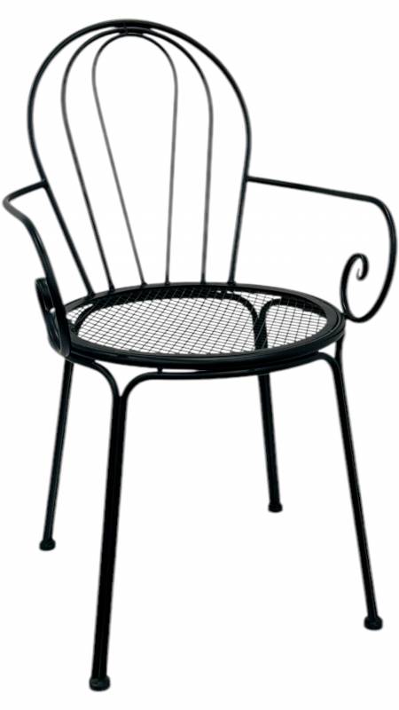 Set 2 Outdoor Vintage Chair w Arms 88cm