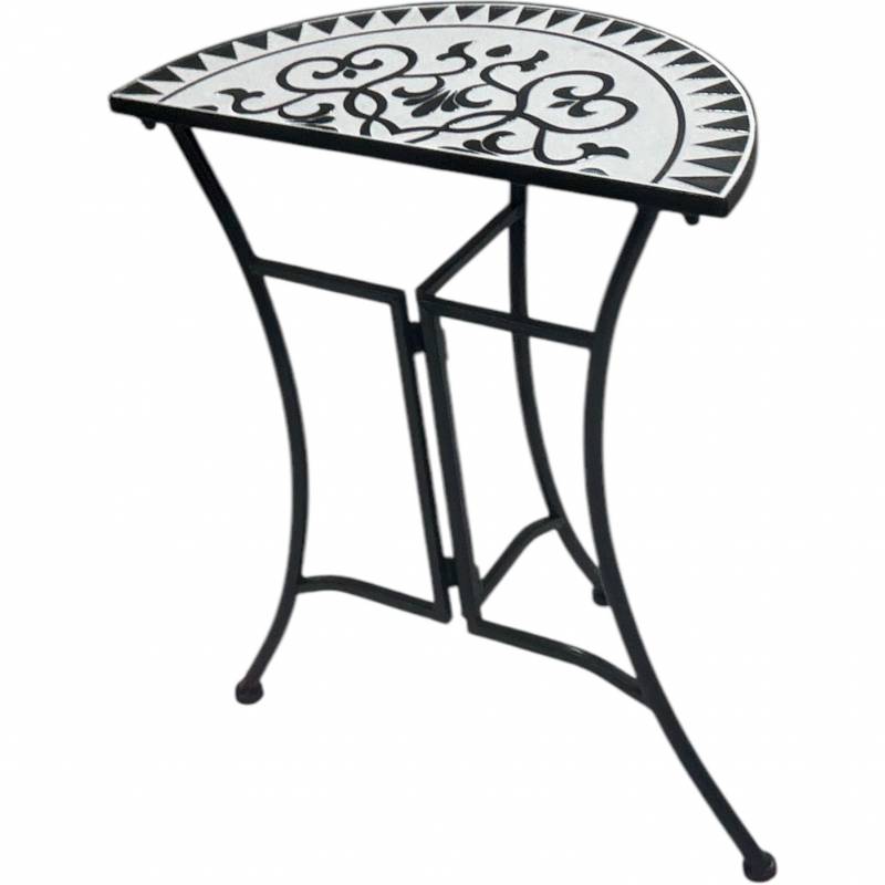 Persian Outdoor Half Round Table 69cm