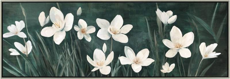 Blooming Flower Framed Artwork 50x150cm