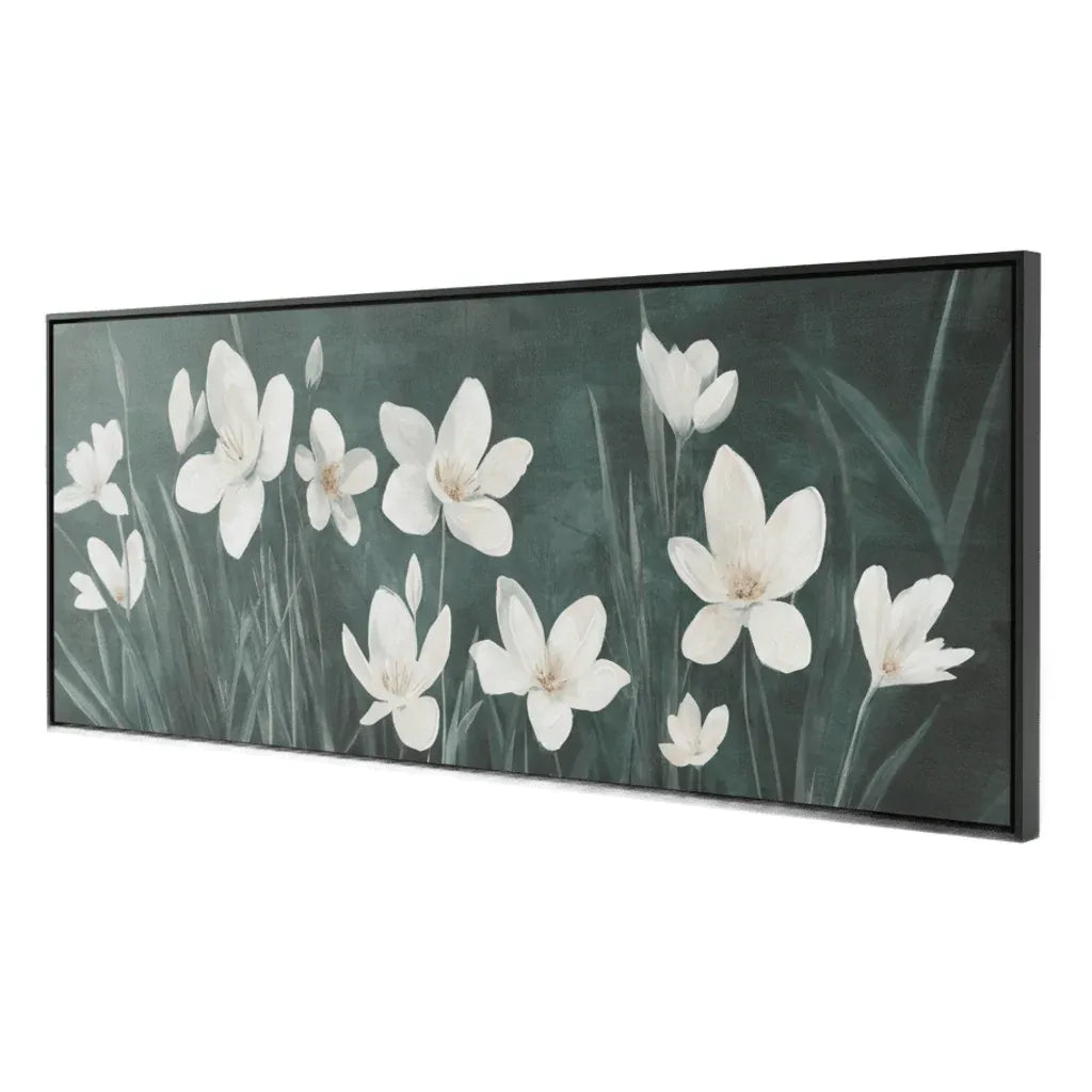 Blooming Flower Framed Artwork 50x150cm