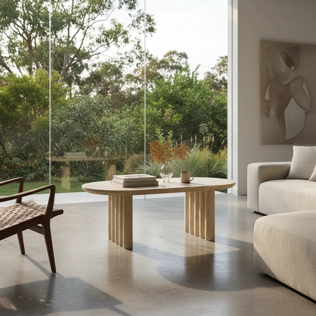 Signorina Coffee Table - Travertine Look