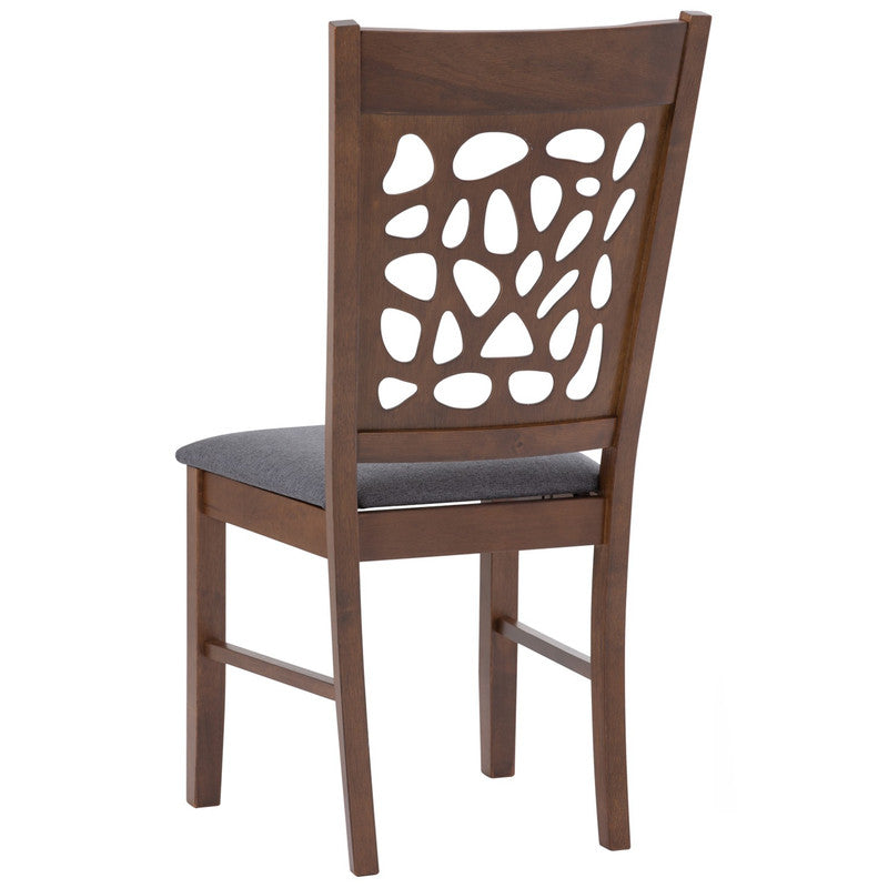Asbel Timber Dining Chair x2 - Cocoa