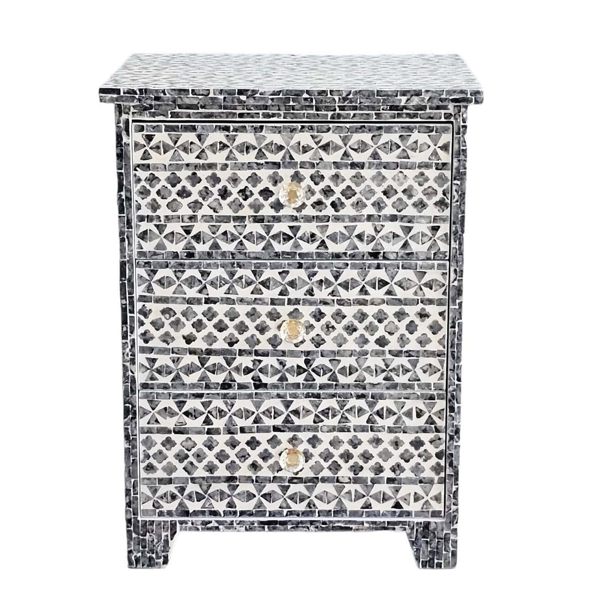 Santa Fe Side Table Shell Inlay