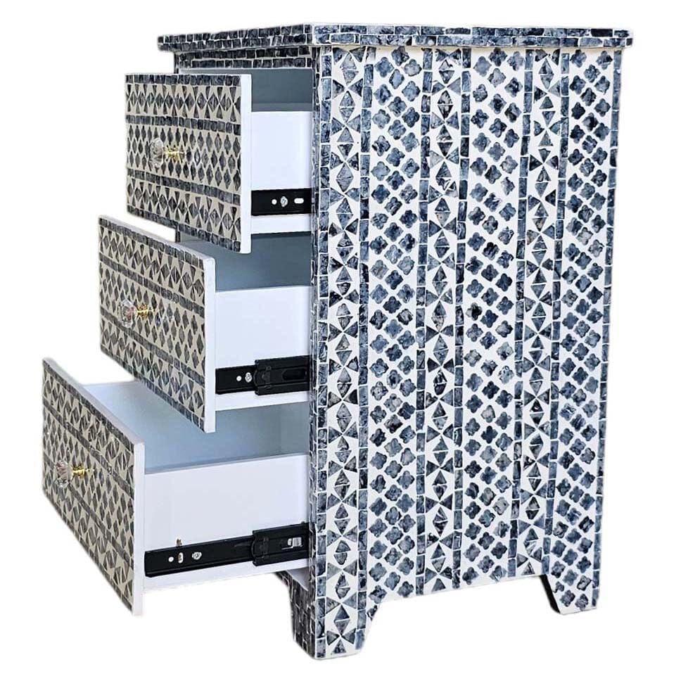 Santa Fe Side Table Shell Inlay