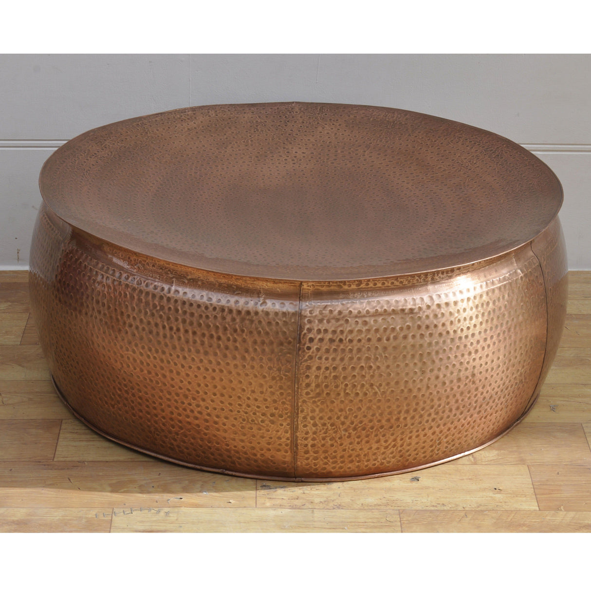 BRONZE LOOK HAMMERED COFFEE TABLE