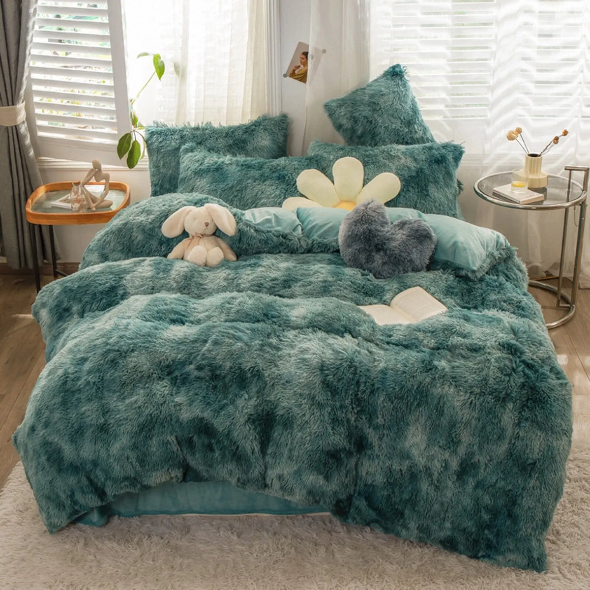 Blackish Green Sabine Charm Quilt / Doona / Duvet Cover set