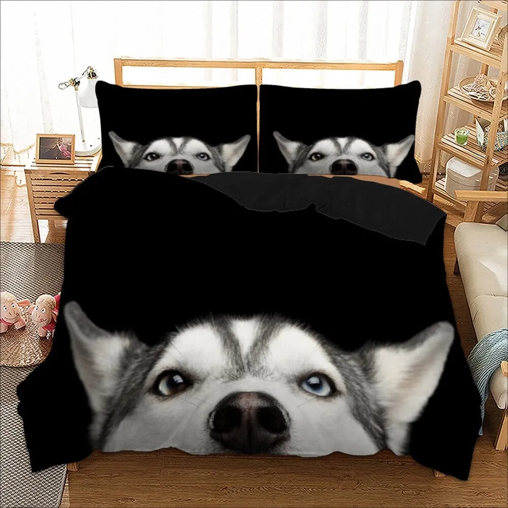 Dog Vivienne Gallery Quilt / Doona / Duvet Cover set