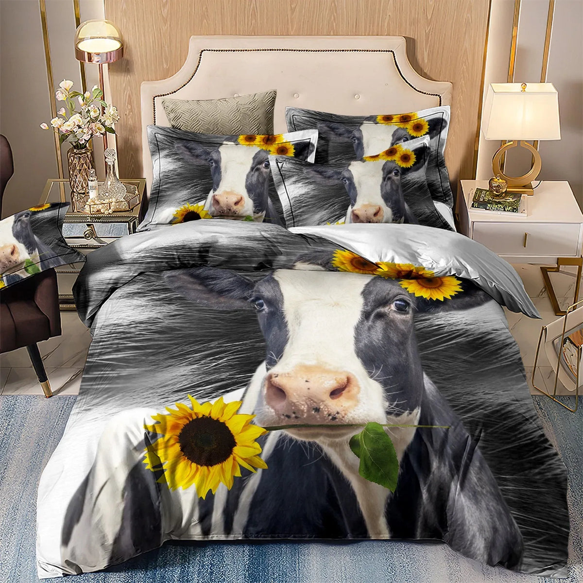 Bouquet Solenne Bloomscape Quilt / Doona / Duvet Cover set