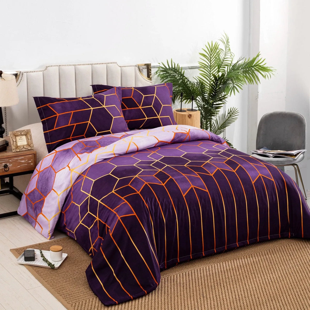 Bohemian Lumiere Dahlia Quilt / Doona / Duvet Cover set