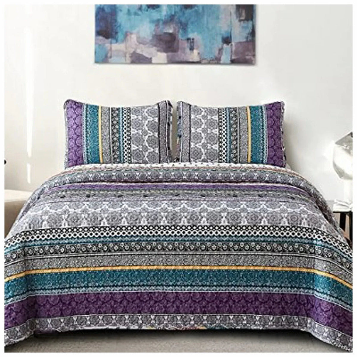 Stripe Siena Ivy Quilt / Doona / Duvet Cover set