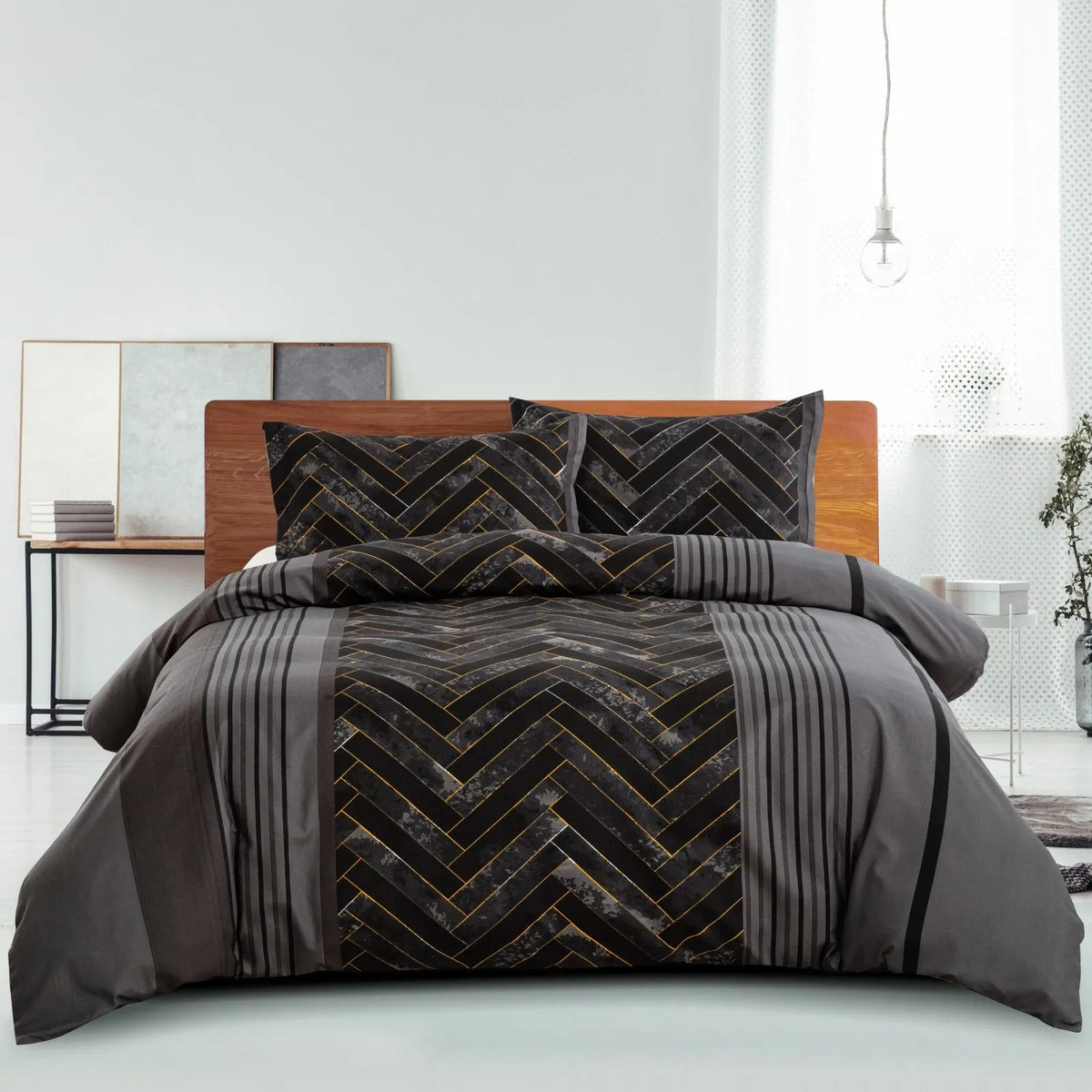 Marble Leaf Ophelia Bloomscape Quilt / Doona / Duvet Cover set