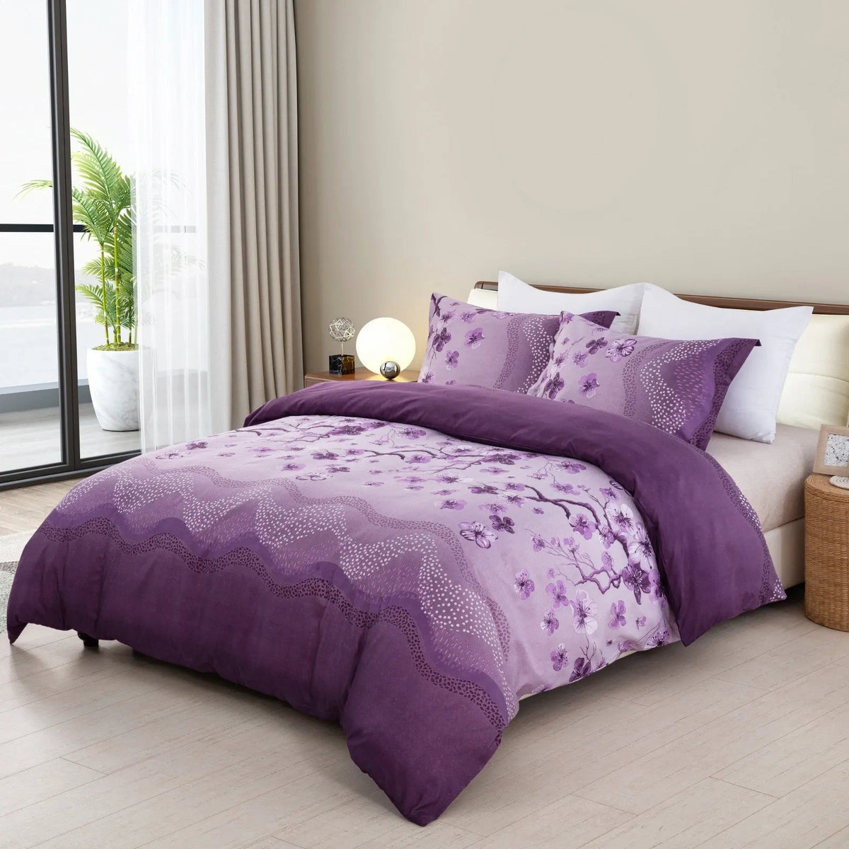 Stripe Chantilly Eden Quilt / Doona / Duvet Cover set