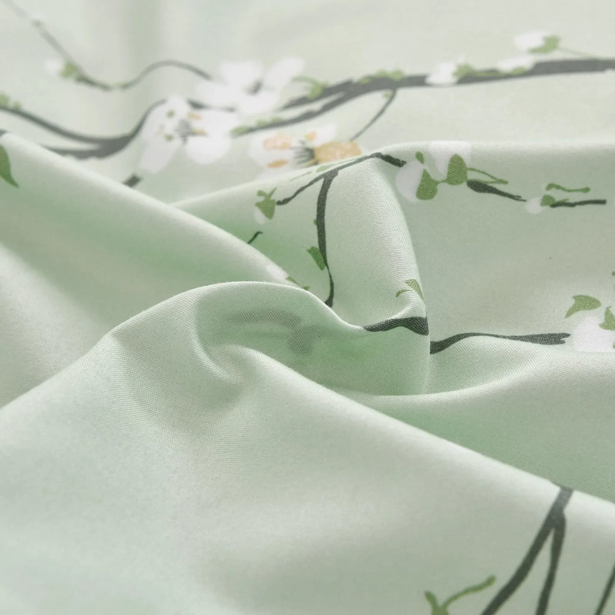 Green Alpine Botanical Quilt / Doona / Duvet Cover set