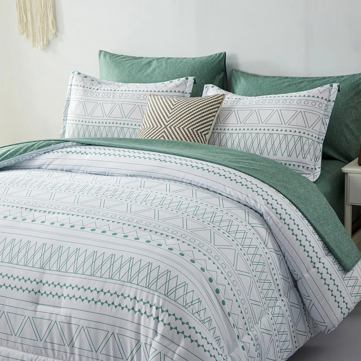 Boho Vibes Bedding Set – 3‑Piece Comforter & Pillow Covers